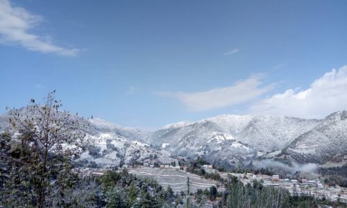IN PICTURES: Kavre witnesses heavy snowfall